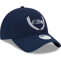 Casquette ajustable 9TWENTY Seattle Seahawks Leaves 9TWENTY pour femme New Era College bleu marine