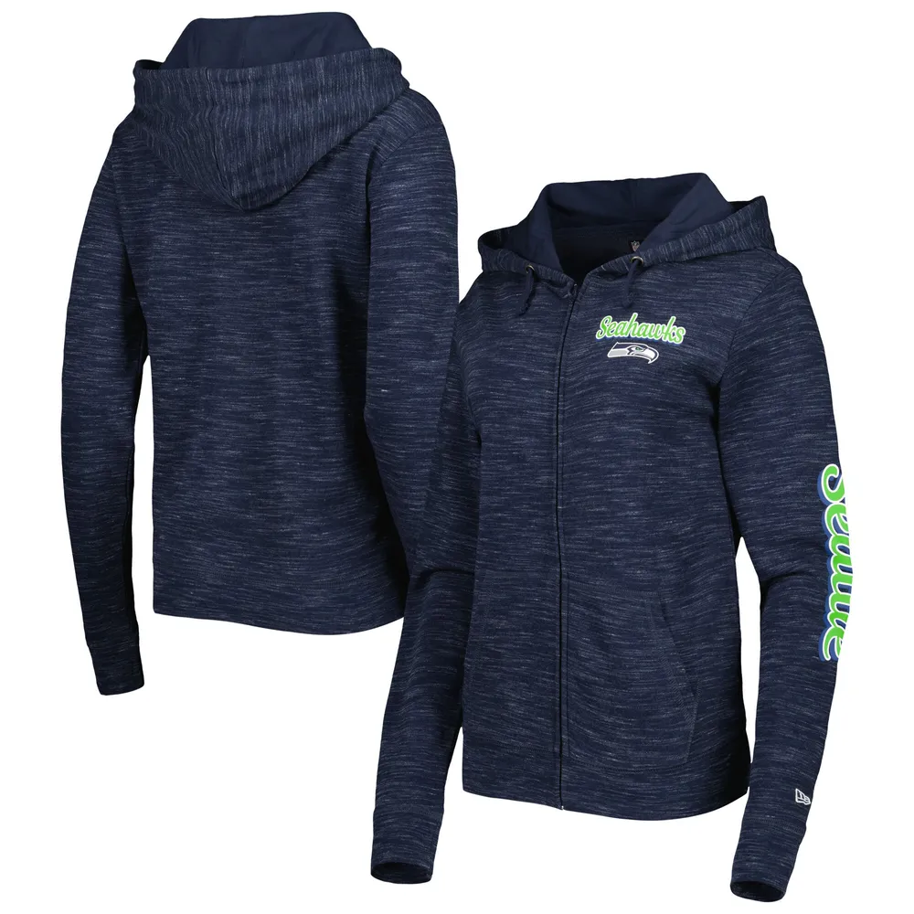 Lids Seattle Seahawks Big & Tall Fleece Raglan Full-Zip Hoodie