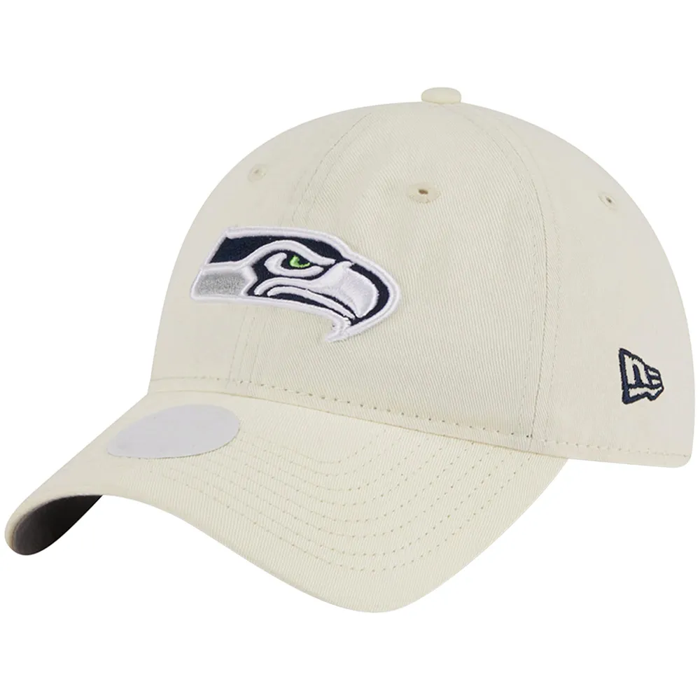 Seattle Seahawks Hat Mens OSFA Black Adjustable Ball Cap NBA Football '47