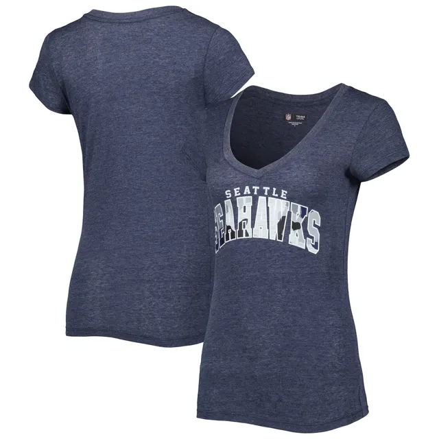 Lids Seattle Seahawks New Era Women's Glitter Gel T-Shirt