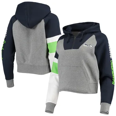 New England Patriots New Era Colorblock Current Pullover Hoodie