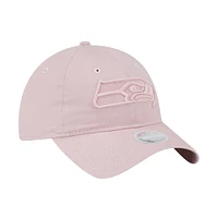 Women's New Era  Light Pink Seattle Seahawks Main 9TWENTY Adjustable Hat Main 9TWENTY Adjustable Hat