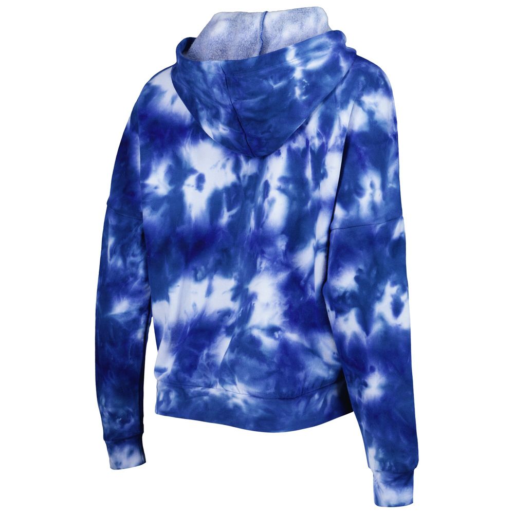 Women's New Era Royal Seattle Seahawks Cloud Dye Fleece Pullover Hoodie