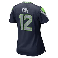 Maillot de joueur Nike 12s Seattle Seahawks pour femme, bleu marine