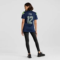 Maillot de joueur Nike 12s Seattle Seahawks pour femme, bleu marine