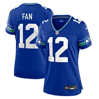 Maillot de joueur Nike 12s Royal Seattle Seahawks pour femme