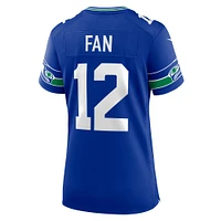 Maillot de joueur Nike 12s Royal Seattle Seahawks pour femme