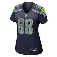 Maillot de match Nike A.J. Barner bleu marine pour femme des Seattle Seahawks