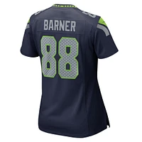 Maillot de match Nike A.J. Barner bleu marine pour femme des Seattle Seahawks