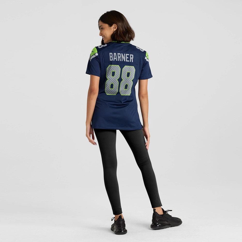 Maillot de match Nike A.J. Barner bleu marine pour femme des Seattle Seahawks