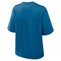 Women's Nike Blue Seattle Seahawks Glory Arch Boxy T-Shirt