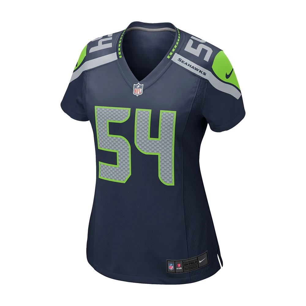 Maillot de match Nike Bobby Wagner pour femme, bleu marine, Seattle Seahawks