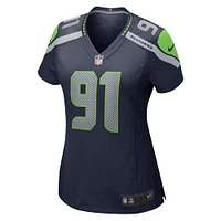 Maillot de match Nike Bryan Mone pour femmes, bleu marine, Seattle Seahawks