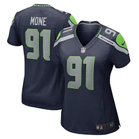 Maillot de match Nike Bryan Mone pour femmes, bleu marine, Seattle Seahawks