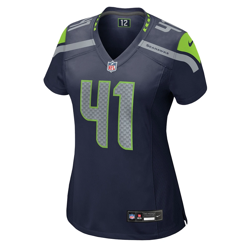 Maillot de match d'équipe Nike Chris Stoll College Navy des Seattle Seahawks pour femme