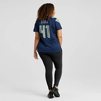 Maillot de match d'équipe Nike Chris Stoll College Navy des Seattle Seahawks pour femme