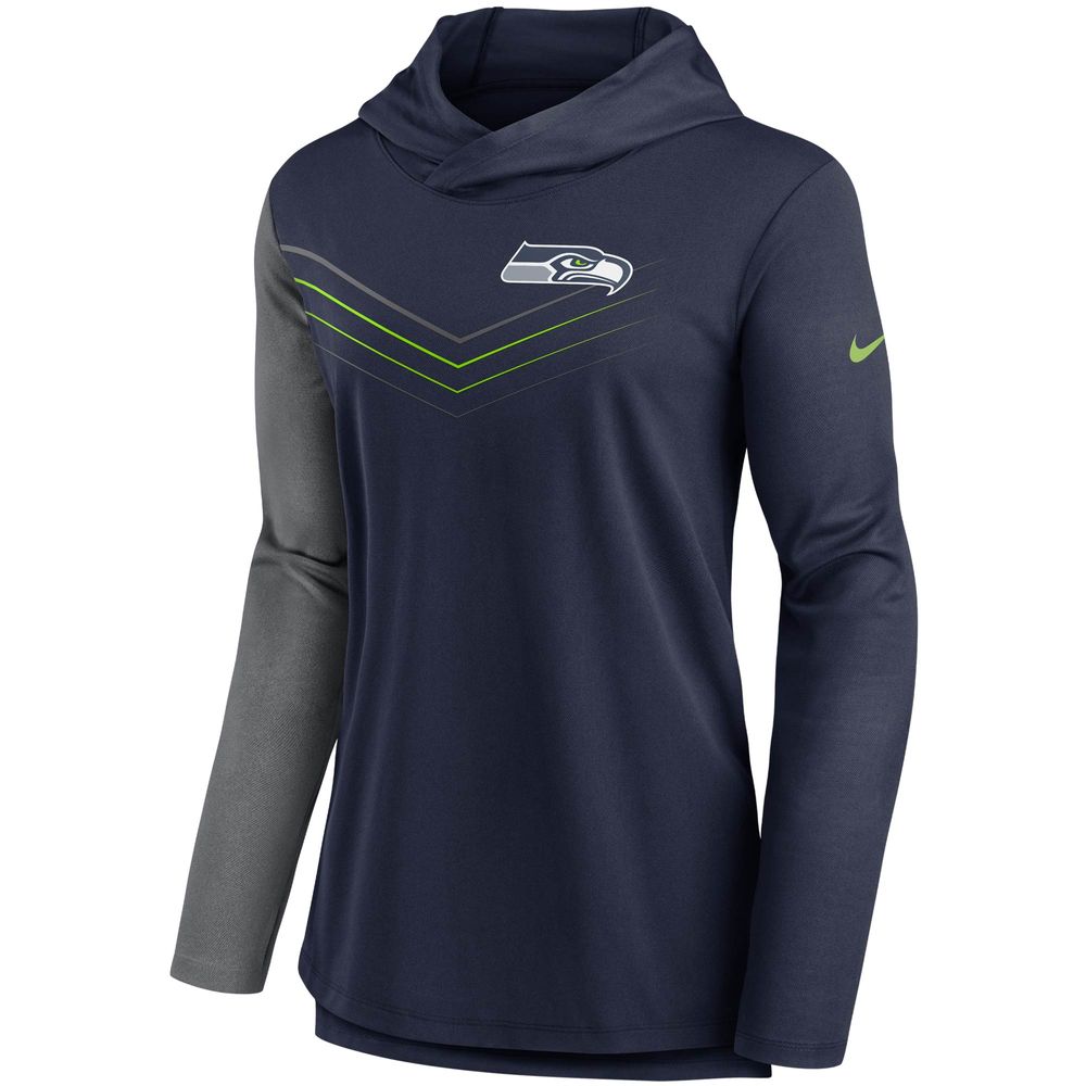 Youth Heathered Gray Seattle Seahawks On Guard Hoodie T-Shirt