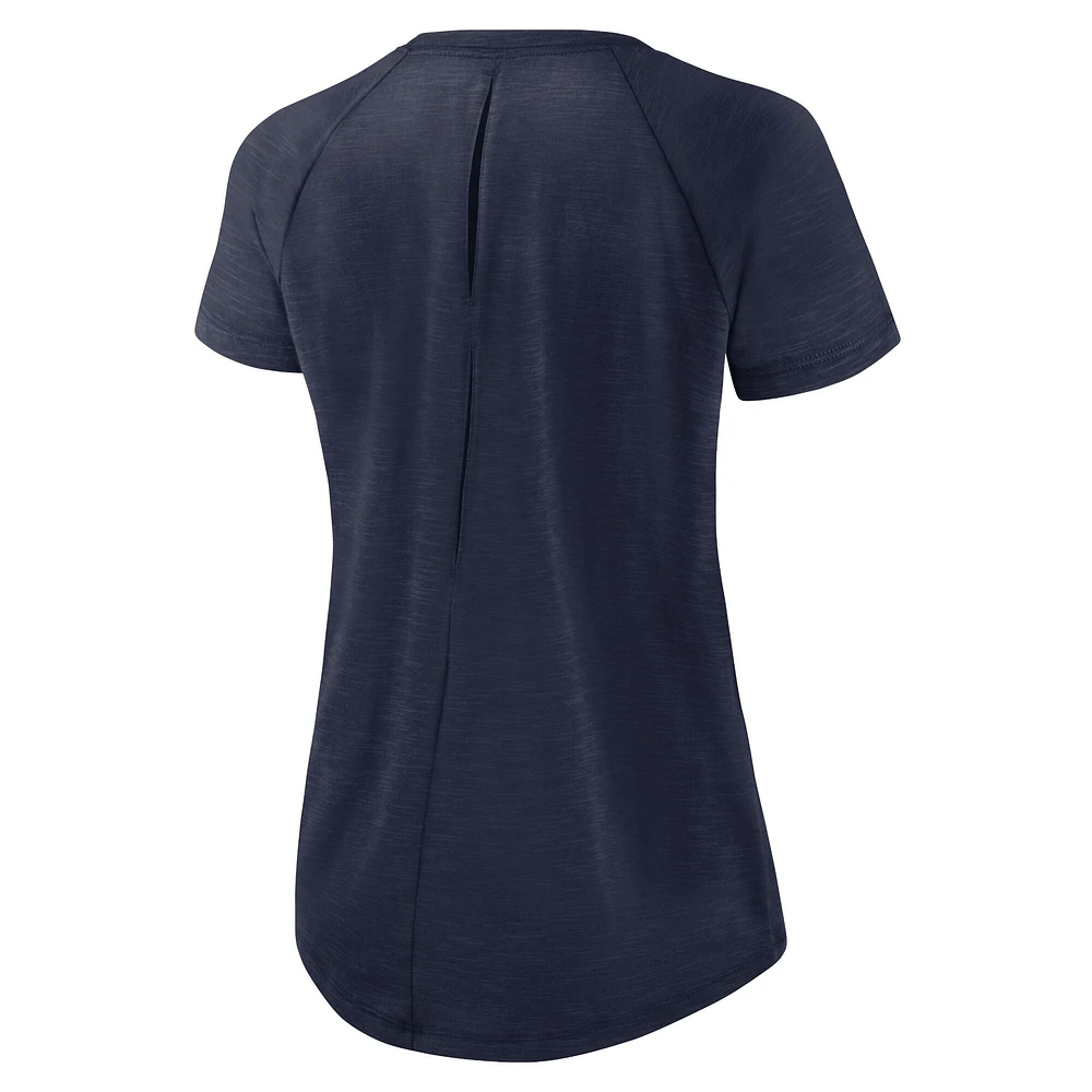 Women's Nike College Navy/White Seattle Seahawks Primetime Raglan Fashion T-Shirt