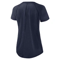 Women's Nike College Navy/White Seattle Seahawks Primetime Raglan Fashion T-Shirt