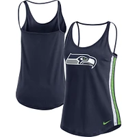 Débardeur pour femme Nike College Navy Seattle Seahawks Fashion Performance