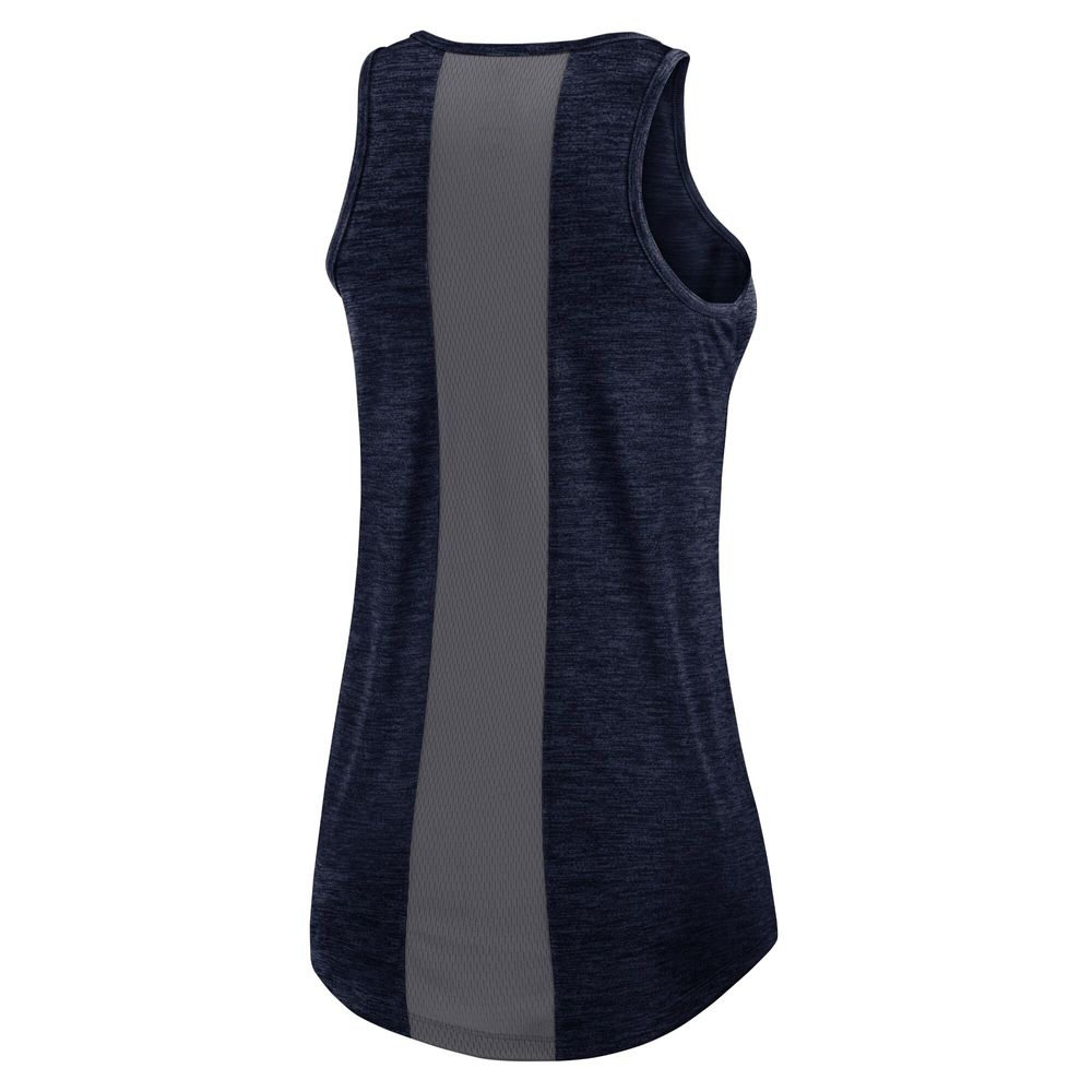 Women's Nike College Navy Seattle Seahawks High Neck Performance Tank Top