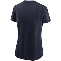 Women's Nike College Navy Seattle Seahawks Logo Essential T-Shirt