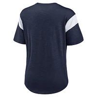 Women's Nike College Navy Seattle Seahawks Primary Logo Slub - Fashion Top
