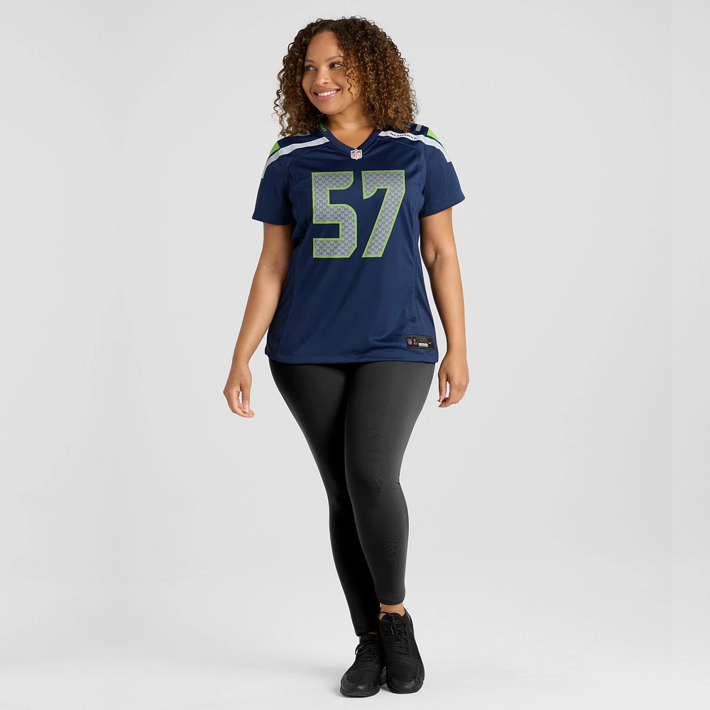 Maillot de match Nike Connor Williams College Navy pour femme des Seattle Seahawks