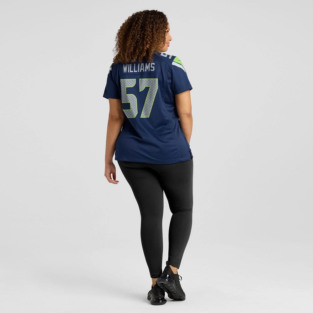 Maillot de match Nike Connor Williams College Navy pour femme des Seattle Seahawks