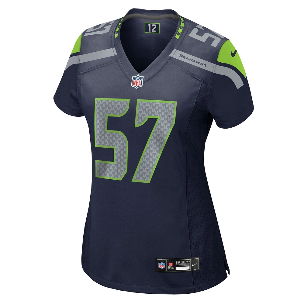 Maillot de match Nike Connor Williams College Navy pour femme des Seattle Seahawks