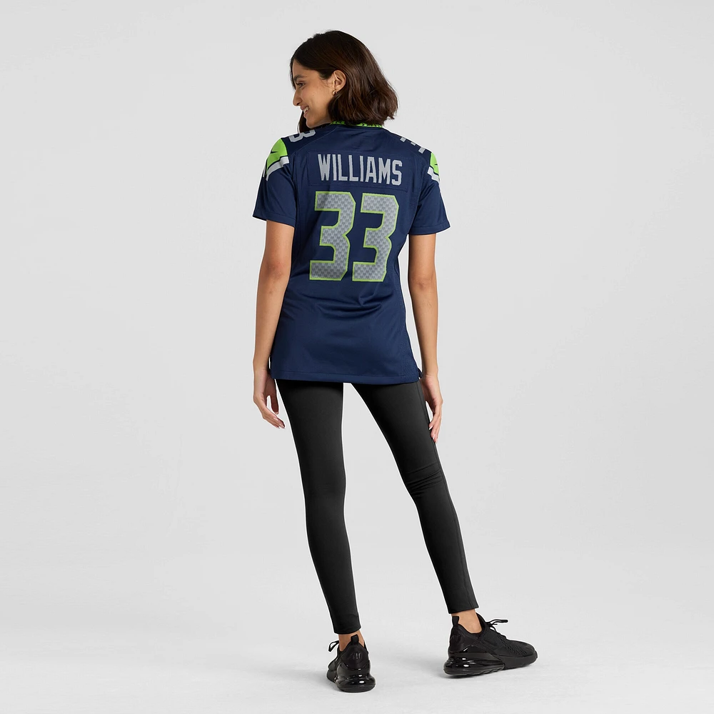 Maillot de match Nike Dee Williams College Navy pour femme des Seattle Seahawks