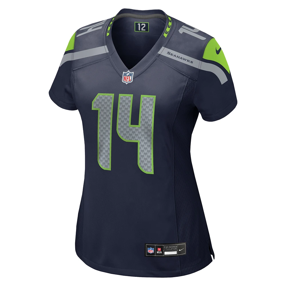 Maillot de match l'équipe Nike DK Metcalf College Navy Seattle Seahawks pour femme