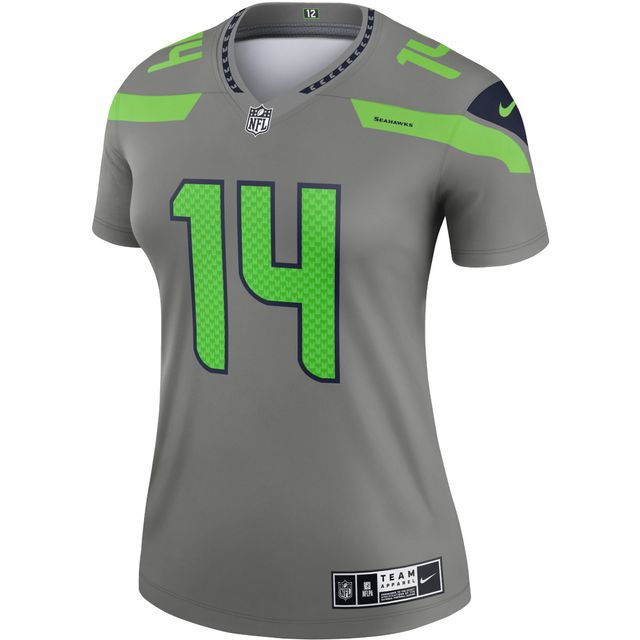 Youth Nike Dk Metcalf Gray Seattle Seahawks Inverted Team Game Jersey Size: Medium