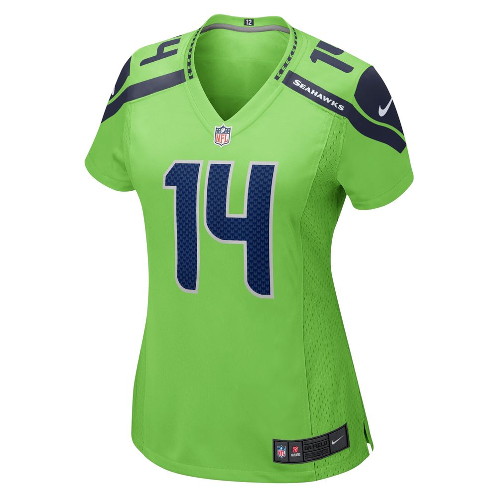 Nike Women's Nike DK Metcalf Neon Green Seattle Seahawks Game