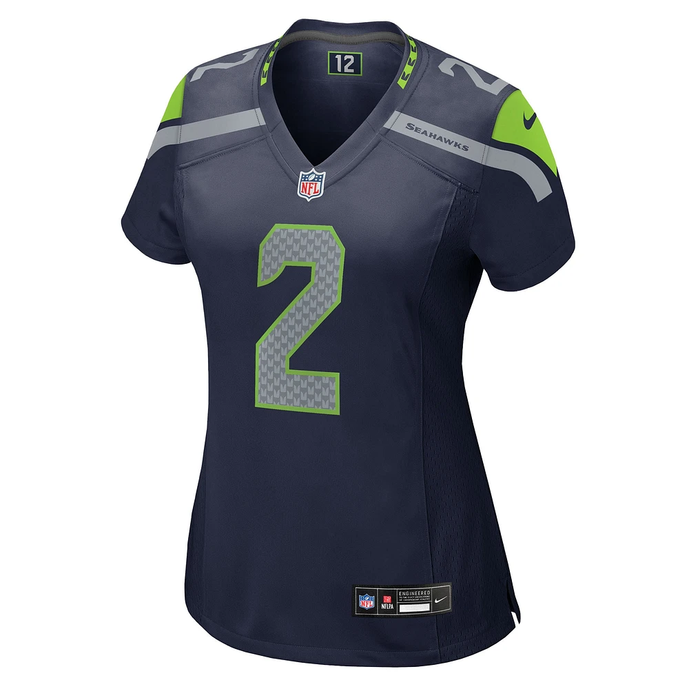 Women's Nike Drew Lock  College Navy Seattle Seahawks Team Game Jersey