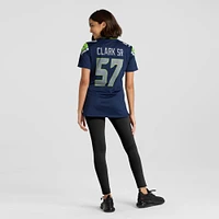 Maillot de match Nike Frank Clark College Navy Seattle Seahawks pour femme