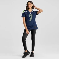 Maillot de joueur Nike Geno Smith des Seattle Seahawks pour femme, bleu marine