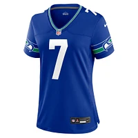 Maillot de joueur Nike Geno Smith Royal Seattle Seahawks pour femme