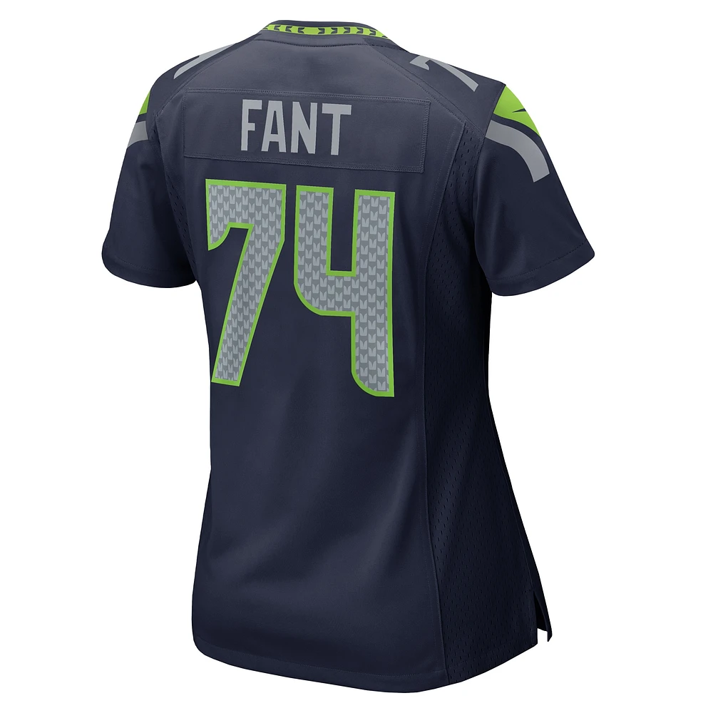 Maillot de match Nike George Fant College Navy pour femme des Seattle Seahawks