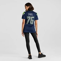 Women's Nike Grey Zabel  College Navy Seattle Seahawks Team Game Jersey