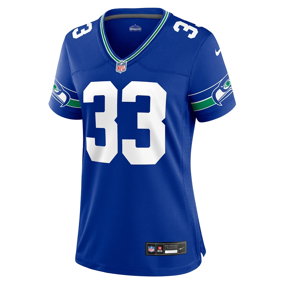 Women's Nike Jamal Adams Royal Seattle Seahawks Throwback Player Game Jersey