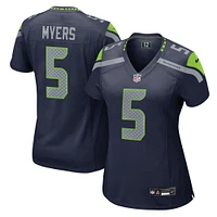 Maillot de match d'équipe Nike Jason Myers College Navy Seattle Seahawks pour femme