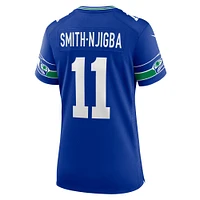 Maillot de jeu pour femme Nike Jaxon Smith-Njigba Royal Seattle Seahawks Throwback Player