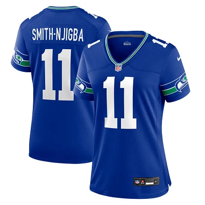 Maillot de jeu pour femme Nike Jaxon Smith-Njigba Royal Seattle Seahawks Throwback Player