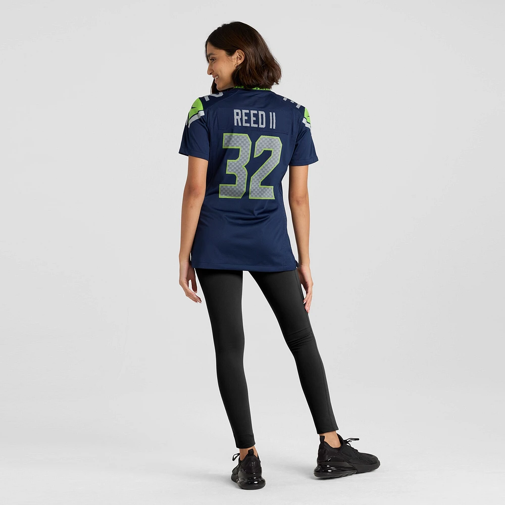 Maillot de match Nike College Navy Seattle Seahawks pour femme