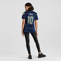 Maillot de joueur retraité Nike Jim Zorn College Navy des Seattle Seahawks pour femme