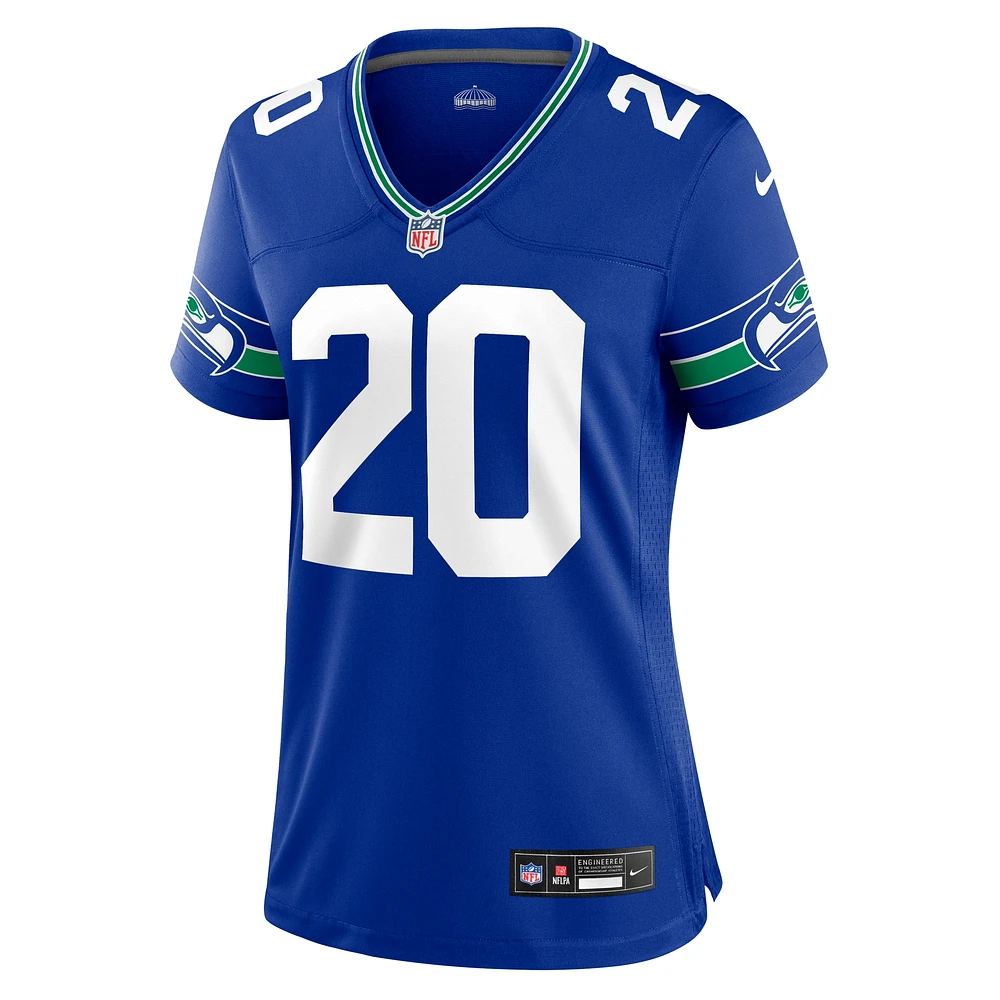 Maillot de jeu pour femme Nike Julian Love Royal Seattle Seahawks Throwback Player