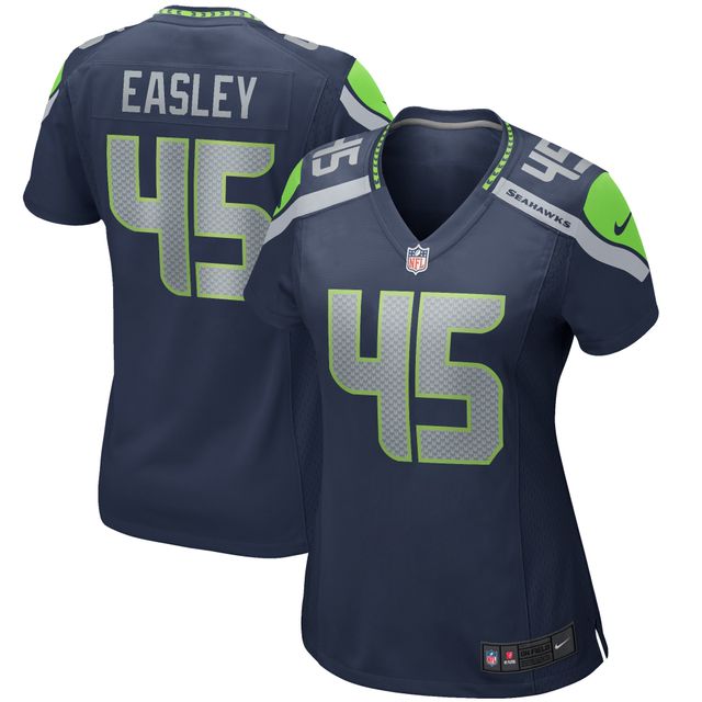 Maillot de joueur retraité Nike Kenny Easley College Navy des Seattle Seahawks pour femme