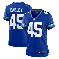 Maillot Nike Kenny Easley Royal Seattle Seahawks Throwback Joueur retraité pour femme