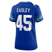 Maillot Nike Kenny Easley Royal Seattle Seahawks Throwback Joueur retraité pour femme